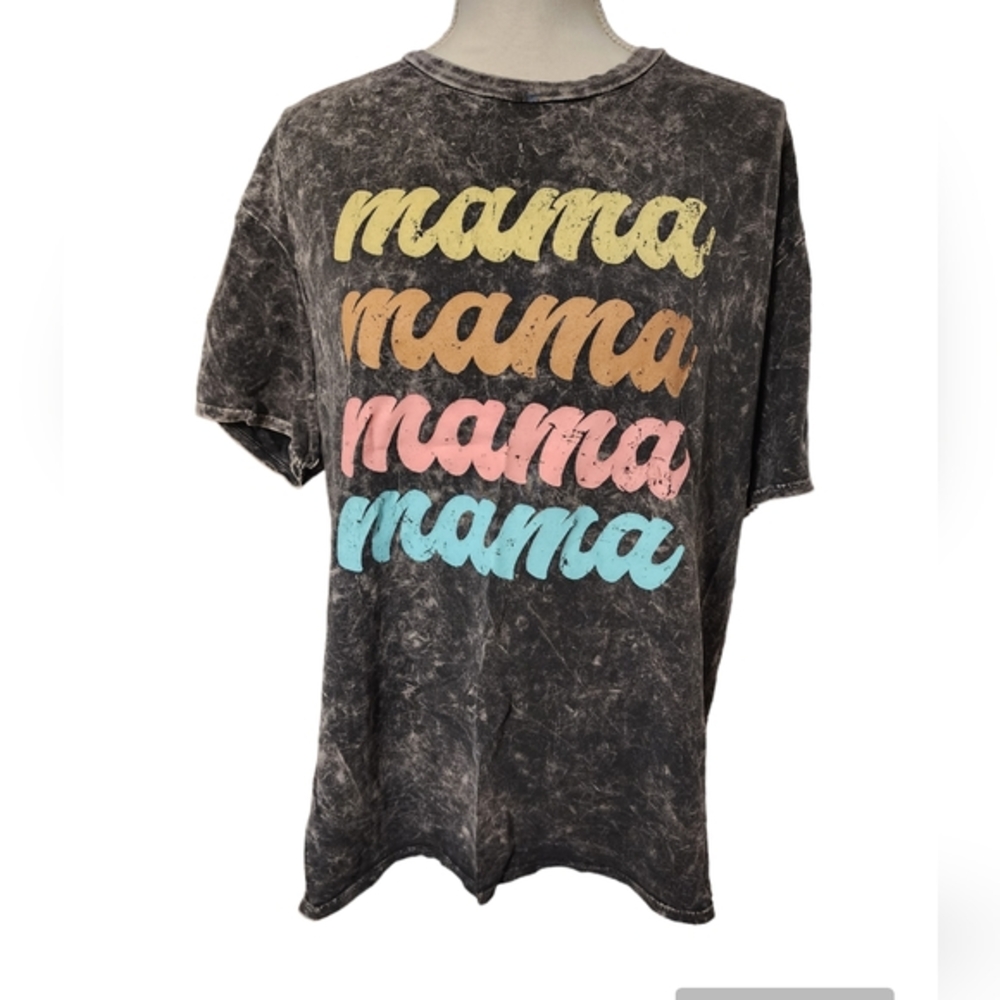 Mama tshirt‎ graywashed
